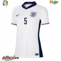 Camiseta Inglaterra John Stones #5 Primera Equipación para mujer Eurocopa 2024 manga corta